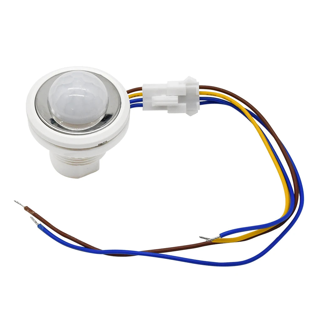 AC85-265V Infrared Motion Sensor IR Detector Switch Auto On Off Adjustable Time Delay Human Body Induction Lamp