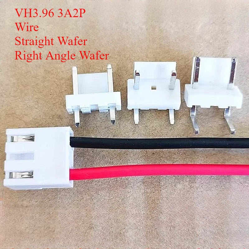 10Sets 3P VH3.96mm 3A2P A3963 Open Barrel Hollow Crimp Boot-up Power-on Switch Terminal Wire Harness for Mainboard Connection