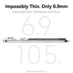 Baseus 5000mAh Magnetic Power Bank 22.5W USB-C & 7.5W/15W Wireless Charging 6.9mm Card-Slim NFC Battery Monitoring for iPhone 17
