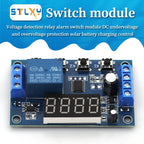 DC 5V Voltage Detection Relay Switch Board Charge and Discharge Protection Detection Upper and Lower Limit Alarm Control Module