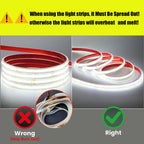AC 220V COB Strip IP65 Waterproof 10CM Cut 240Leds/M 3000K 4000K 6000K Home Decor Flexible Ribbon Rope Tape LED Light
