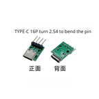 TYPE-C Female Base with Fixed Plate Charging Data Interface USB3.1 Turn the Test Board into 2.54MM Socket