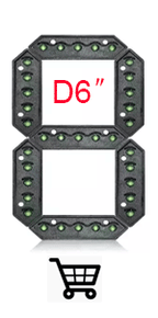4pcs/lot 10 inch Small Size 7 Segment LED Display For Price/Time/Temperature/Score Sign Outdoor Waterproof Digital module