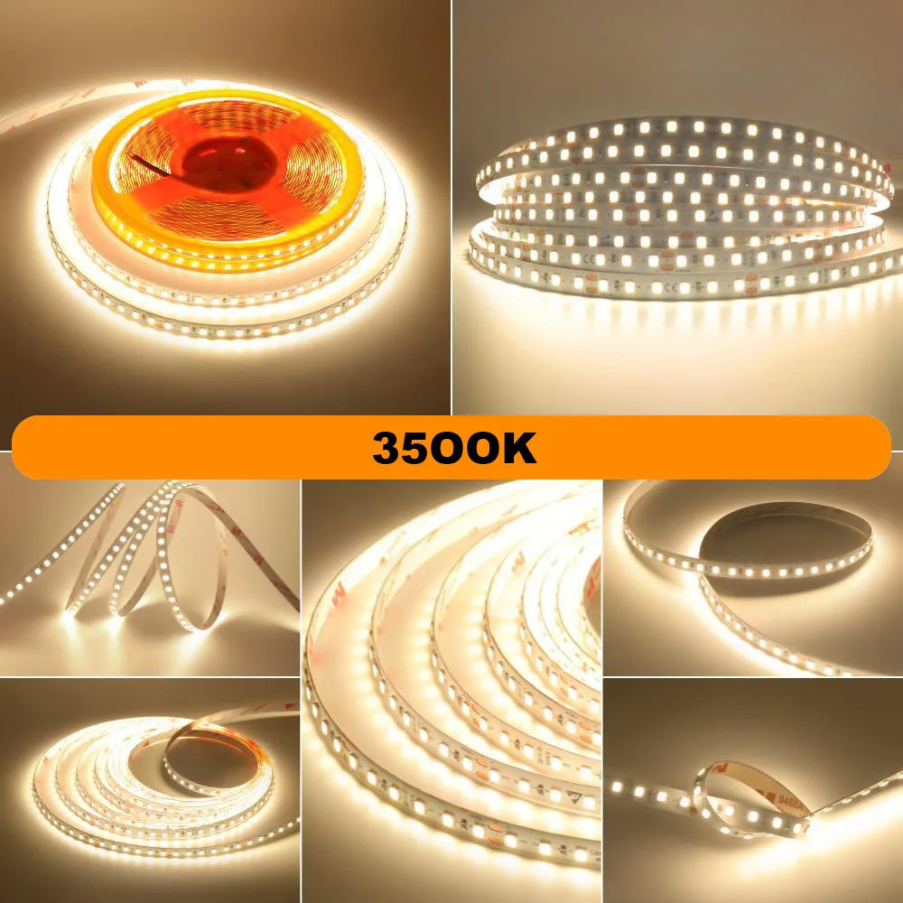 5m 10m RA98 LED Strip Light 2700K 3000K 3500K 4000K 5000K 6000K 12V 24V 2835 Flex Tape Stripe Hight Bright 120LED Home Lighting
