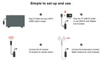 UBISHENG U3mini DVB T2 DVB C Digital TV Decoder HD Free TV Channels 7Days EPG TV Tuner for Spain France Itlay Columbia ect