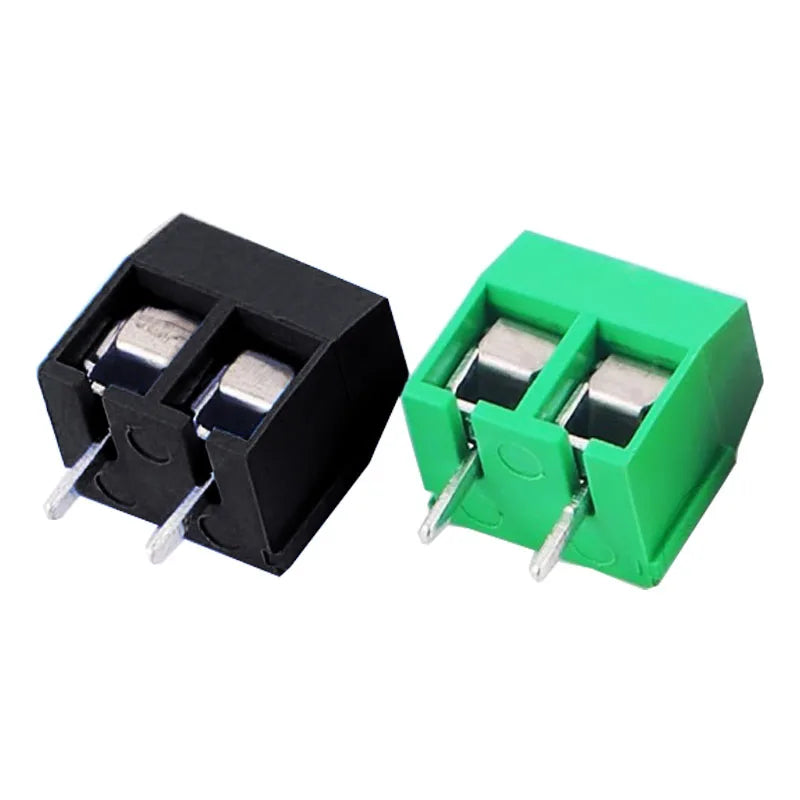 Free shipping 20Pcs/lot KF301-5.0-2P Pitch 5.0mm Straight Pin 2P Screw PCB Terminal Block Connector Blue GREEN RED Connector