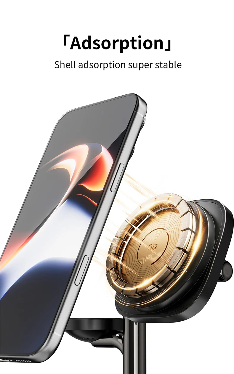 Super Fast QI2.2 25W Magnetic Wireless Charger Station For Galaxy S25/S26 iPhone 17 16 Pro Max Apple& Galaxy Watch Airpods Buds
