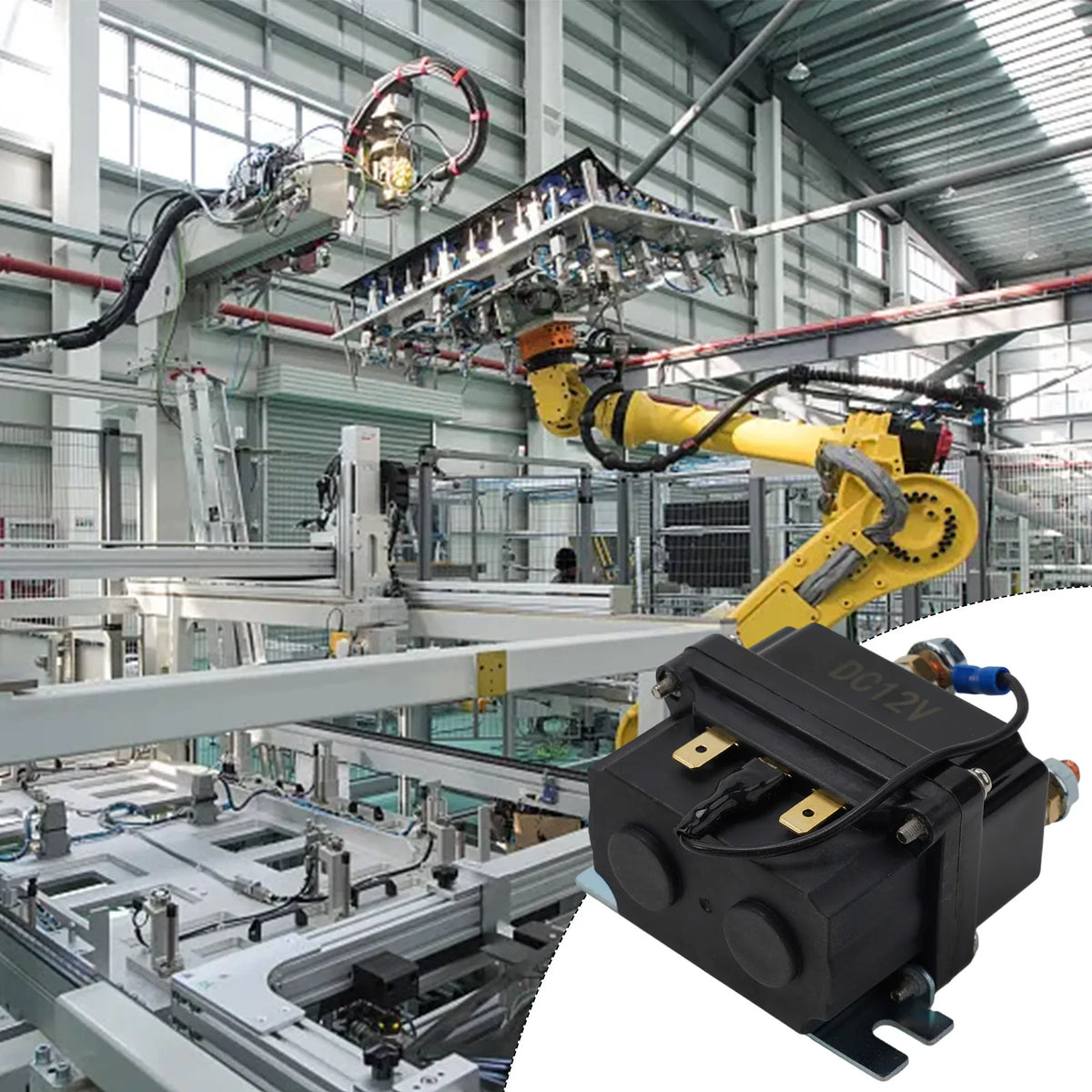 1pcs 500A 12V 12000 Lbs Winch Winch Solenoid Relay Relay 12V 500A Contactor Mechanical Equipment Solenoid Relay