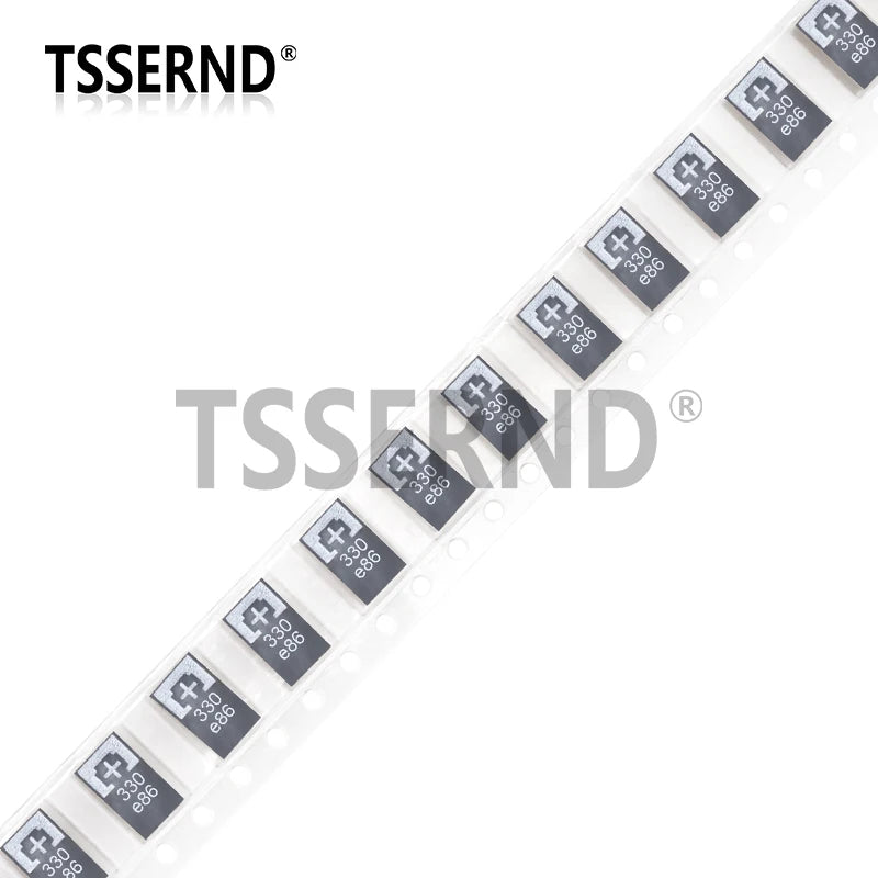 10PCS 2R5TPE330M9 330UF 2R5TPE470M9 470UF 2.5V 330 6.3V SMD Tantalum Capacitors Polymer POSCAP Low ESR Type D Ultra-Thin 7343