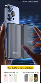 Essager Thin Wireless Power Bank Magnetic 20W 5000mAh Portable Fast Charging External Battery for Magsafe For iPhone 17 16 15 14