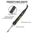 JCD 908U Soldering Iron Kit LCD Display 80W Adjustable Temperature Portable Soldering Iron 220V/110V Welding Tool