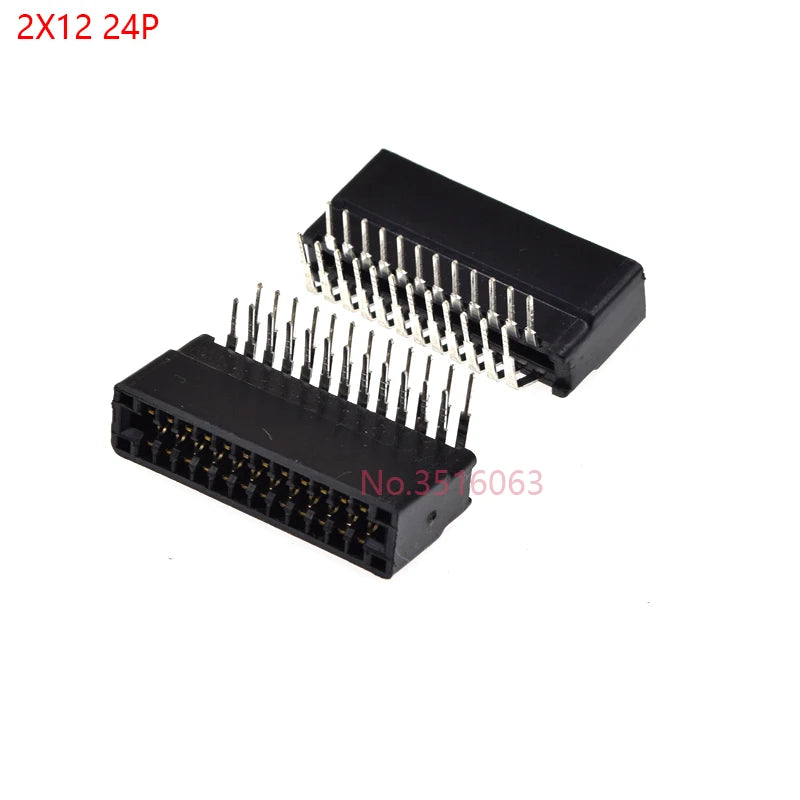5pcs Right Angle Edge Card Connector Slot 2.54 mm Pitch 8/10/12/16/18/20/28/30/36/40/50/60/72/80/98 Pin PCB Gold Finger Socket
