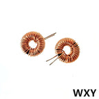 5Pcs 10/22/33/47/56/68/100uh220uH Toroid Core Inductors 65125 Winding Magnetic Inductance Iron Gauge Aluminum Magnetic Ring Coil