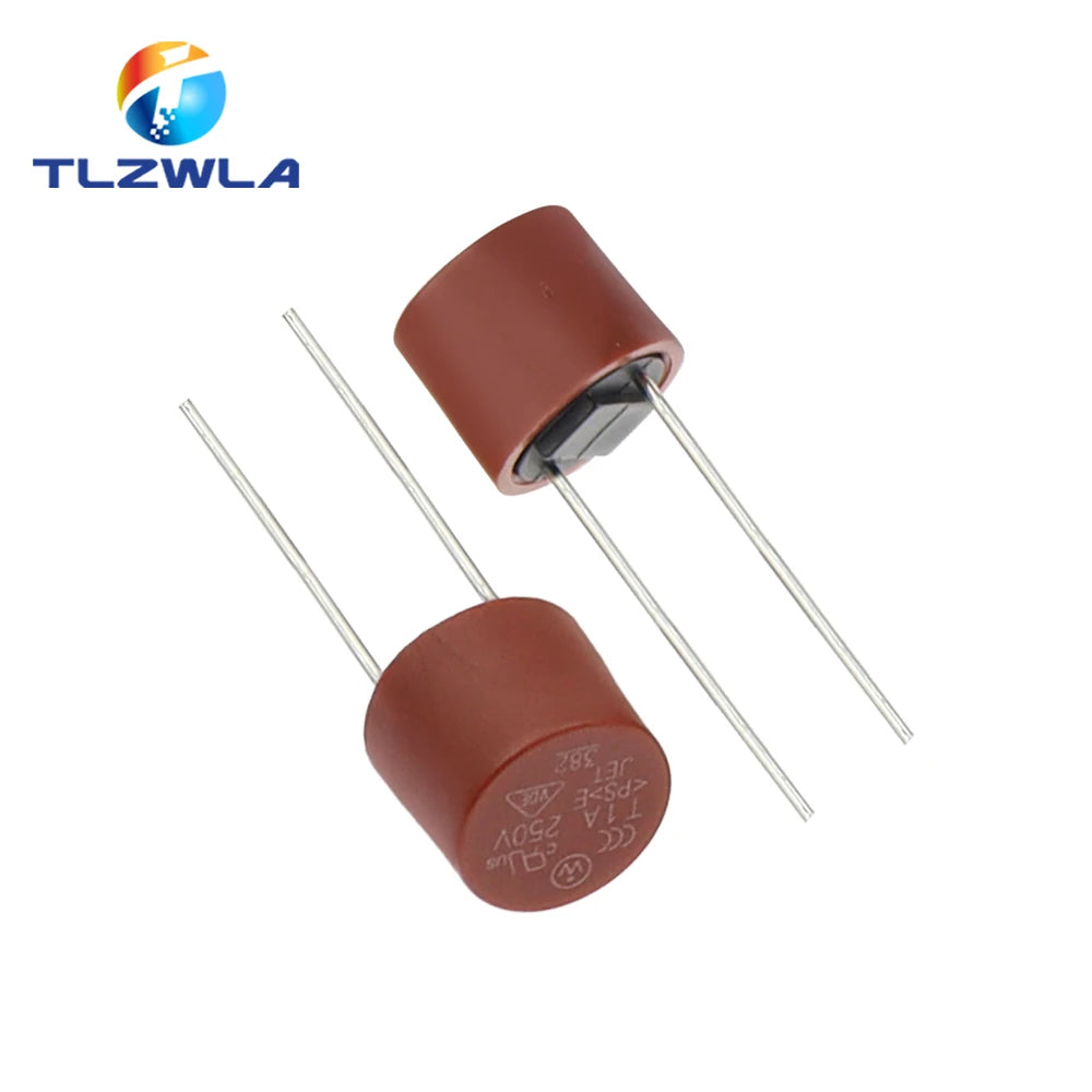 10PCS Round Fuse Slow Blow 500mA 1A 2A 2.5A 3.15A 4A 5A 6.3A 8A 10A 250V 382 Plastic T2A LCD TV Power Board