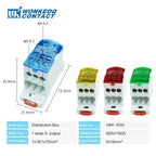 UKK Distribution Box One In Several Out Power Electrical Connector Junction Din Rail Terminal Block UKK80A/125A/160A/250A/400A