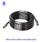 1Pcs RG58 BNC Male/Female to BNC Male/Female Connector 50 Ohm RG-58 RF Coax Coaxial Cable Wire Pigtail Jumper Extension Cord