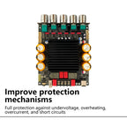ZK-SUB600 BT Amplifier Board Module 2.0 Channel 300W+300W+Subwoofer Extension TPA3255 DC 18-50V with Subwoofer