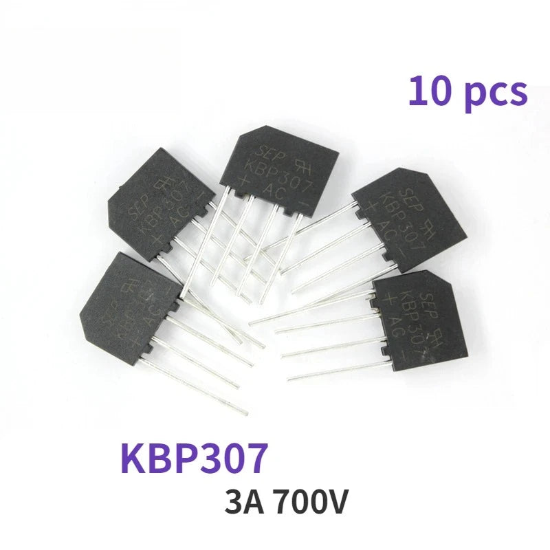 10PCS KBP307 Rectifier Diode Electronica Componentes Diode Bridge Rectifier 3A 700V Set Immersion Diodes Kit