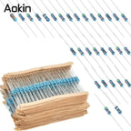 300/600PCS 1/4w Metal Film Resistor 30 Values Resistance Kit 10R-1M 0.25W 1% Resistors Set