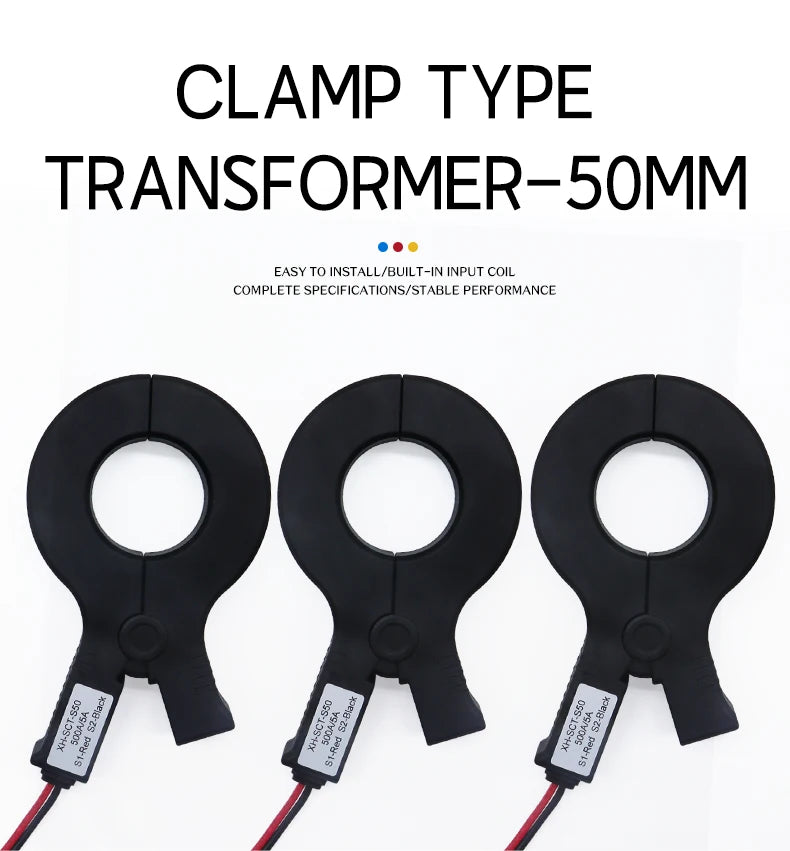 3PCS Open Clamp Current Transformer SCT-S50 500A/5A 600A/5A 800A/1 Clamp