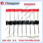 100pcs/Lot 30SQ045 R-6 30A 45V Solar Schottky diode Best quality
