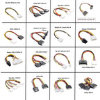 20cm Power 6Pin 8Pin 4Pin 15Pin SATA Male to 4Pin IDE Molex Female 15Pin SATA Female Power Cable Computer Cable 6Pin To 8Pin