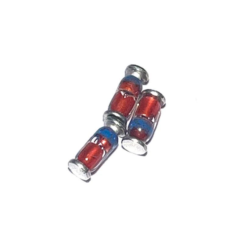 100pcs LL34 SMD 0.5W Zener Diode 2.4v Cylindrical Glass Tube 2.7v 3.0v 2V4 2V7 3V 3V3 3V6 3V9 4V3 4V7 Zener Tube 1206 Package