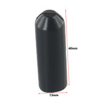 10pcs Warm Shrink End Cap Heat Shrink Cap Black Cable Sealing Cap For Protection Cable End Electrical Equipment