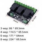 Modbus RTU RS485 TTL Relay Control Module Optional 3/4/6/8 Channel High Power Output Industrial PLC