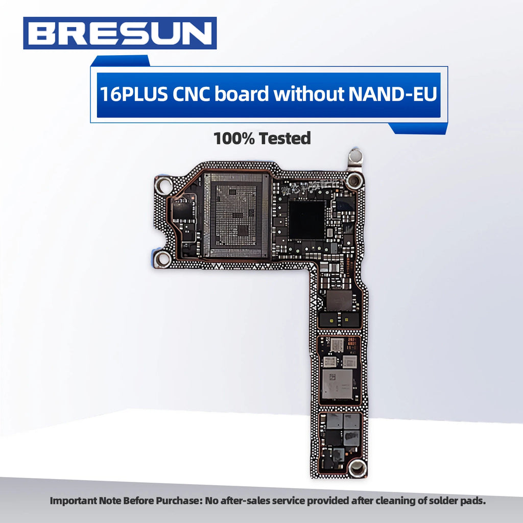 CNC CUT logic board for 16/16plus/16pro/16promax motherboard repair materials, polishing baseband for CPU & NAND Board Swap