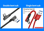 OLAF 5A USB C Cable Fast Charging Micro USB for Huawei Mate 40 30 Xiaomi Samsung 90 Degree Mobile Phone Charging Cord 1M/2M/3M