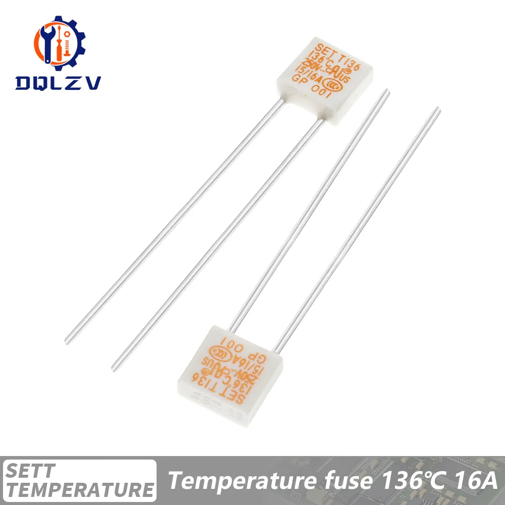 SELTE 115C 136C 250V 10A 15A 16A Square Temperature Fuses Thermal Fuses ThermostatThermal Protector