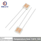 SELTE 115C 136C 250V 10A 15A 16A Square Temperature Fuses Thermal Fuses ThermostatThermal Protector