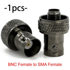 BNC to SMA / RP-SMA RF Adapter Connector Male Female Straight 4-Hole Flange Coaxial Converter for FPV WiFi Radio Antenna Systems