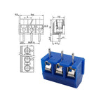 20/50Pcs KF301 KF301-5.0-2P 3P 4P 5.0mm Pitch Straight Pin Screw PCB Terminal Block Connector Splicable Plug-in Terminals Blue