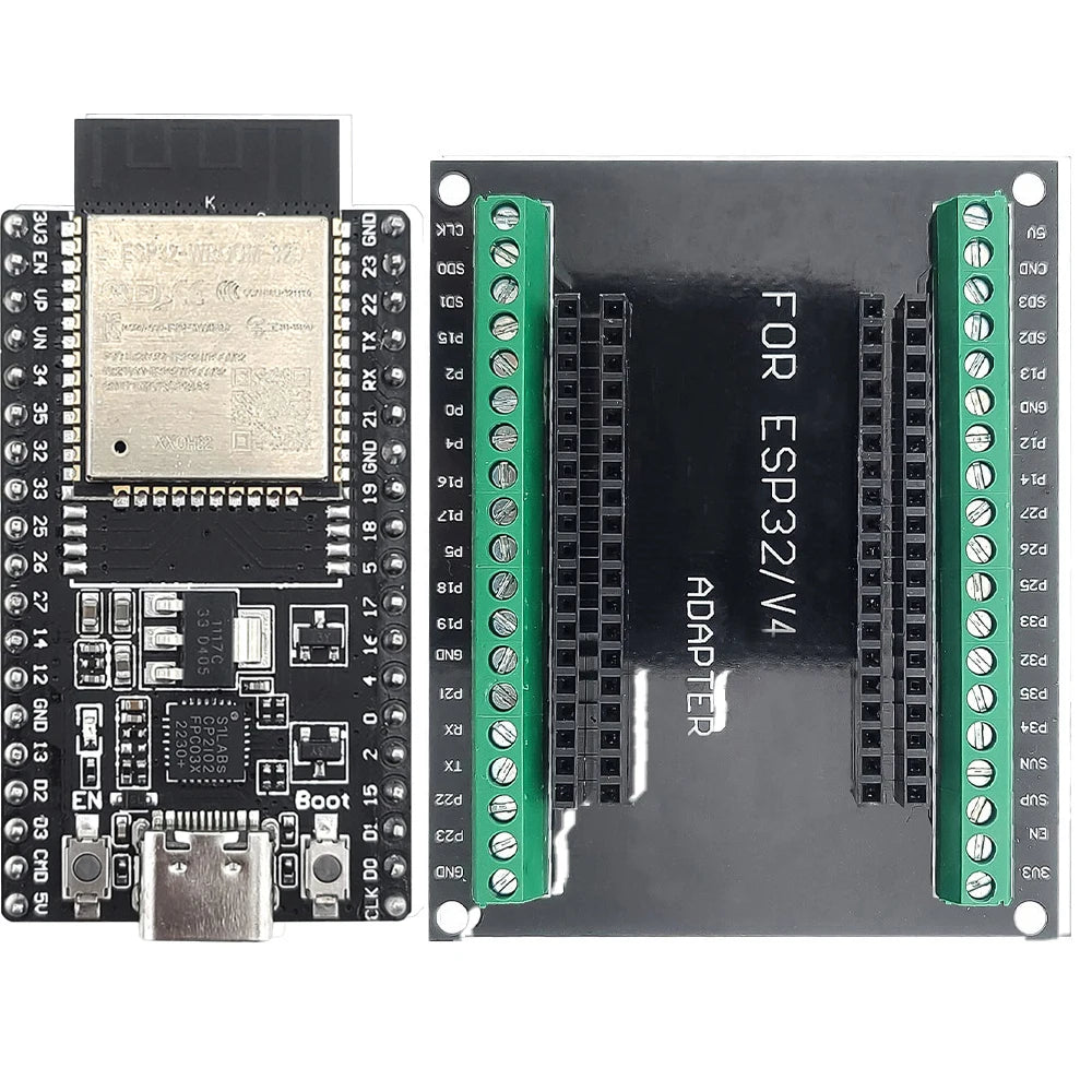 ESP32 Development Board with GPIO Expansion Board Kit ESP32-32D BT Wifi Module USB Type-C CP2102 ESP32-DevKitC 38PIN