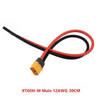 10cm/20cm/30cm 12AWG 16AWG XT60H Male to Female Plug Extending Wire Cable Adapter Convertor for Battery Power Connect