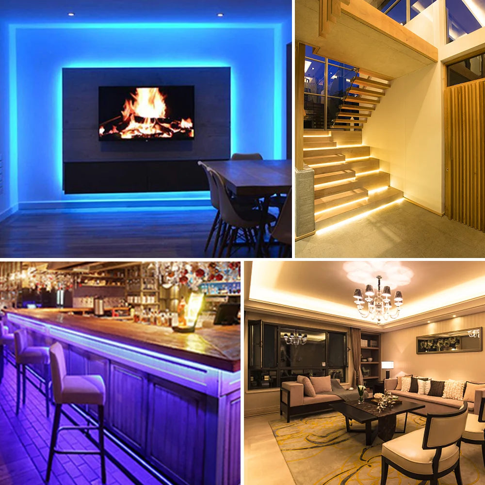 DC 5V USB LED Strips 2835 Warm Cold White LED Strip Light TV Backlight Lighting Tape for Room Decor 0.5m-5m LED String Light