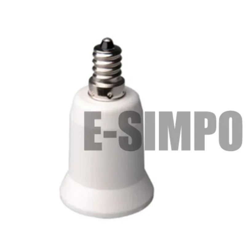 6pcs E12 to E26 Adapter Chandelier Light Socket Candelabra US CA E12 to Edsison Medium E26/E27 Bulb Base Lampholder Converter