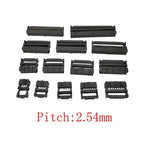10Pcs FC Female Header Pitch 2.54mm/2.0mm/1.27mm 6P8P-50 Pin IDC Socket Crimping Connector FC IDC Sockets For Flat Ribbon Cable