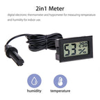Mini LCD Digital Thermometer Hygrometer High Precision Household Humidity Gauge Incubator Aquarium Humidity Temperature 1PC