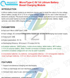 GREATZT 5V Boost Converter Step-Up Power Module Lithium Battery Charging Protection Board LED Display USB For DIY Charger 134N3P