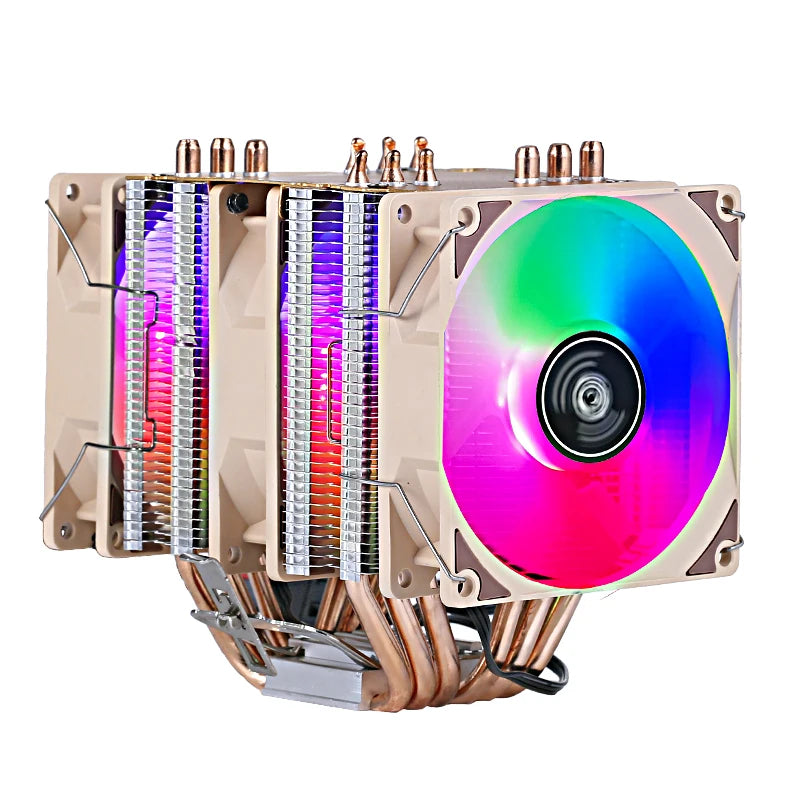 XUANFENG Air-cooled CPU Cooler 90mm Fan Twin Towers 4/6 Heat Pipe 4pin/PWM Compatible LGA2011 115x 1200 1700 X79 X99 AMD AM3 AM4