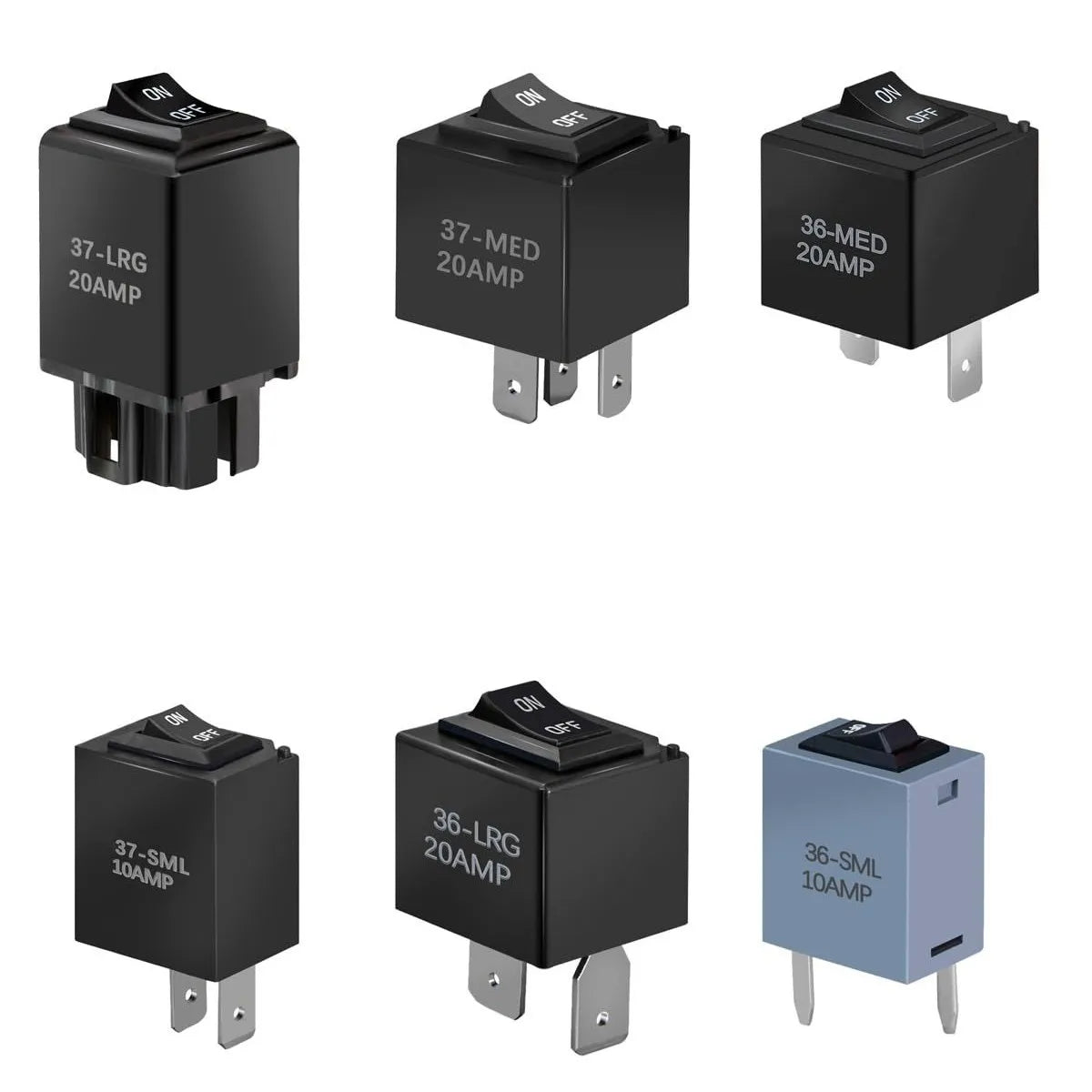 6PCS 9038A 12V Relay Bypass Switch Kit with Current Loop Fuel Pump Relay Bypass Main Switch, Diagnostic Test Tool