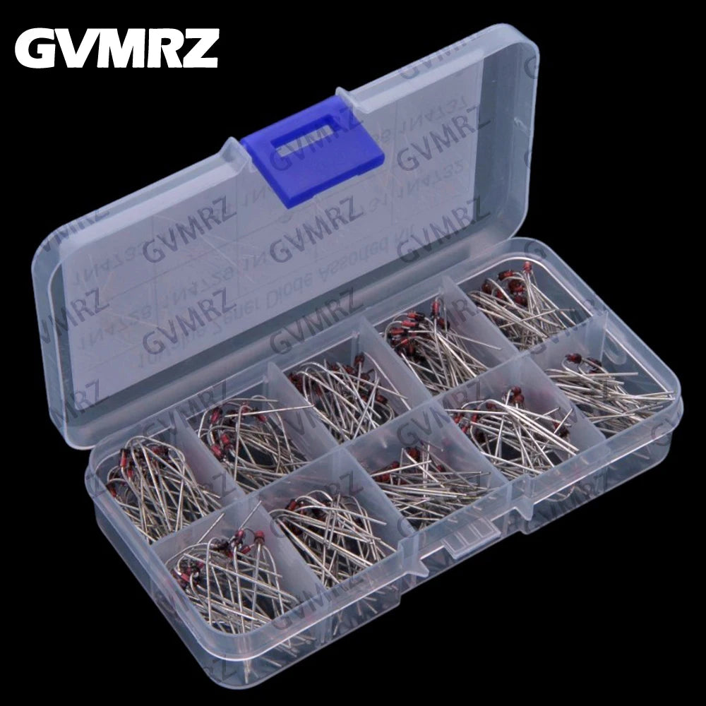 10Value 200PCS 1N4728~1N4737 1W Zener Diode Kit 3.3V 3.6V 3.9V 4.3V 4.7V 5.1V 5.6V 6.2V 6.8V 7.5V