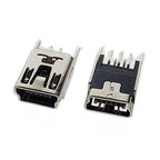 10Pieces 9Types Mini USB Connector B Type USB 2.0 Jack 5pin SMT DIP PCB Board Sink 1.7 USB Socket Female Jack 2.0