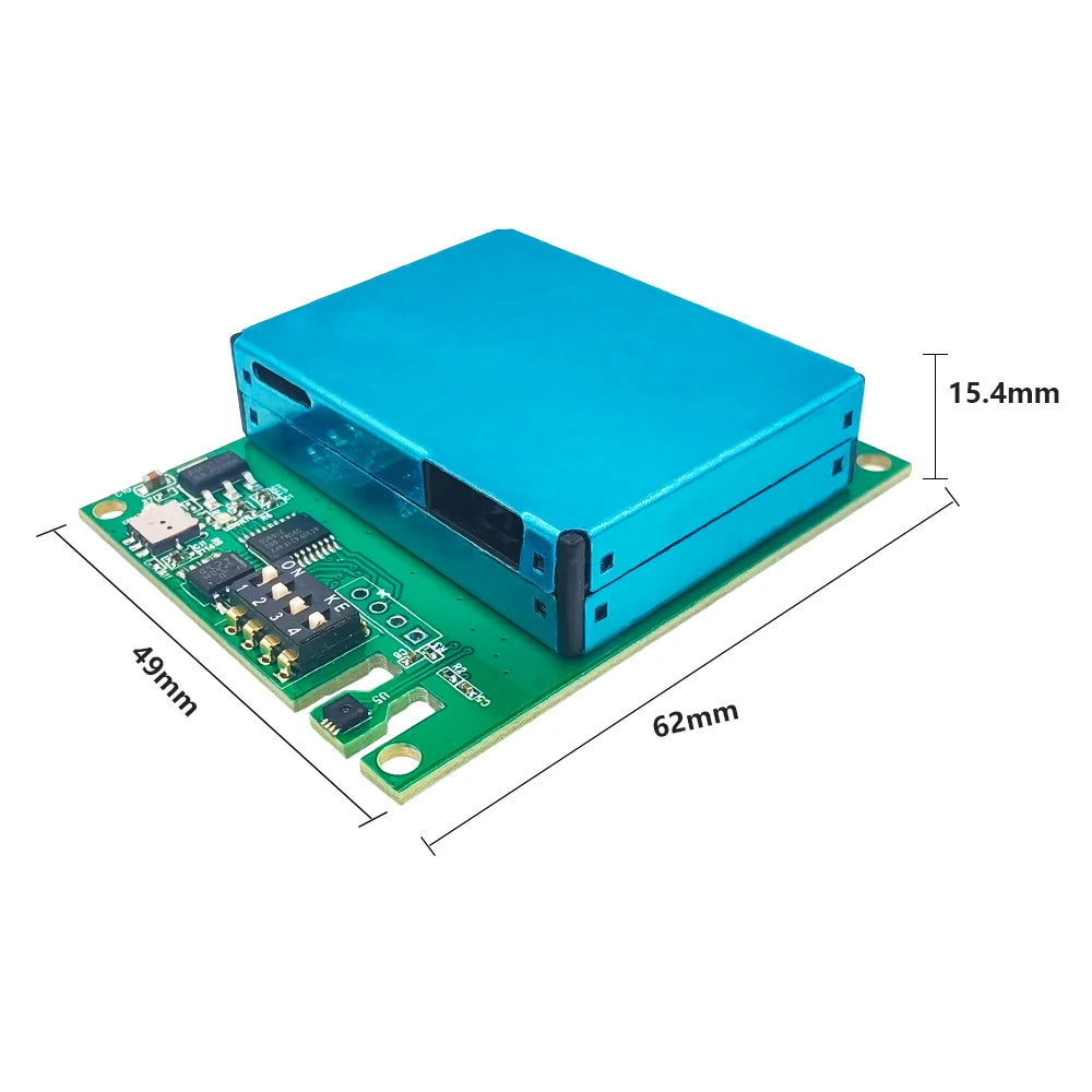 Indoor 7IN1 Air Quality Sensor Module PM2.5 Laser Dust Sensor CO2 HCHO TVOC Gas Sensor RS485/UART Output M702