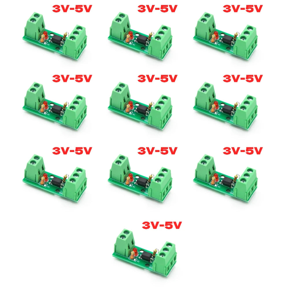 1 Channel Way Optocoupler Isolation Module PC817 3V-5V 12V 24V Photoelectric Isolator Rail Holder PLC Drive Motor Board