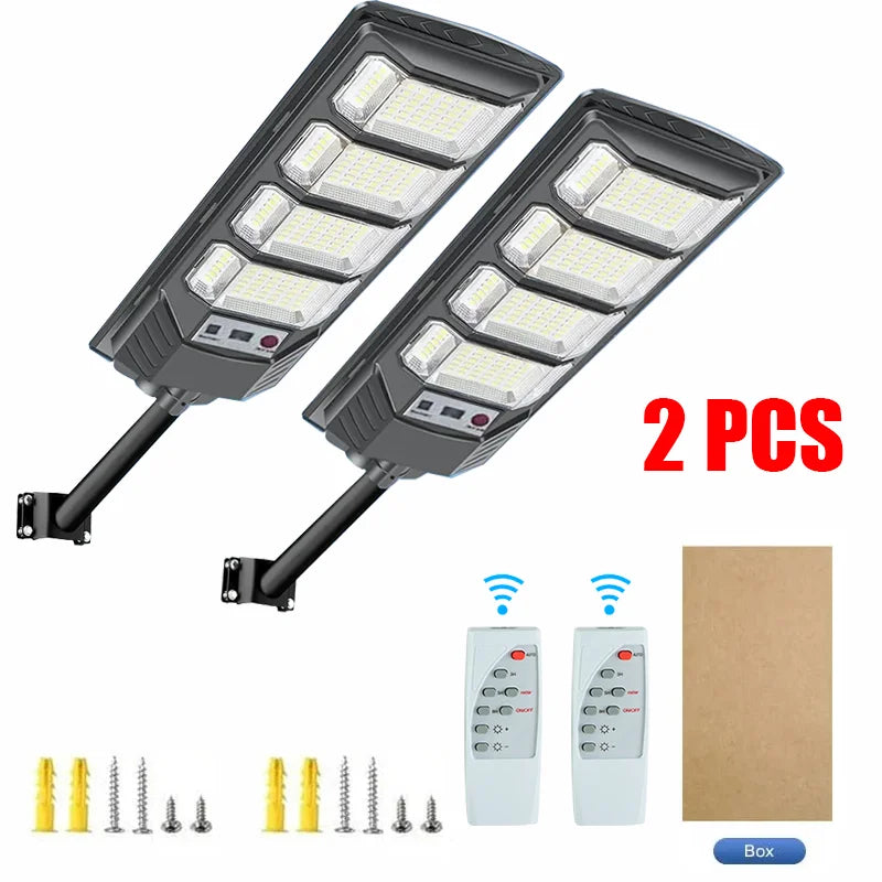 1/2PCS 11000W/6000W LED Solar Lights Motion Sensor Light Outdoor Remote Control Solar Lamp Waterproof Garden Courtyard Lamp