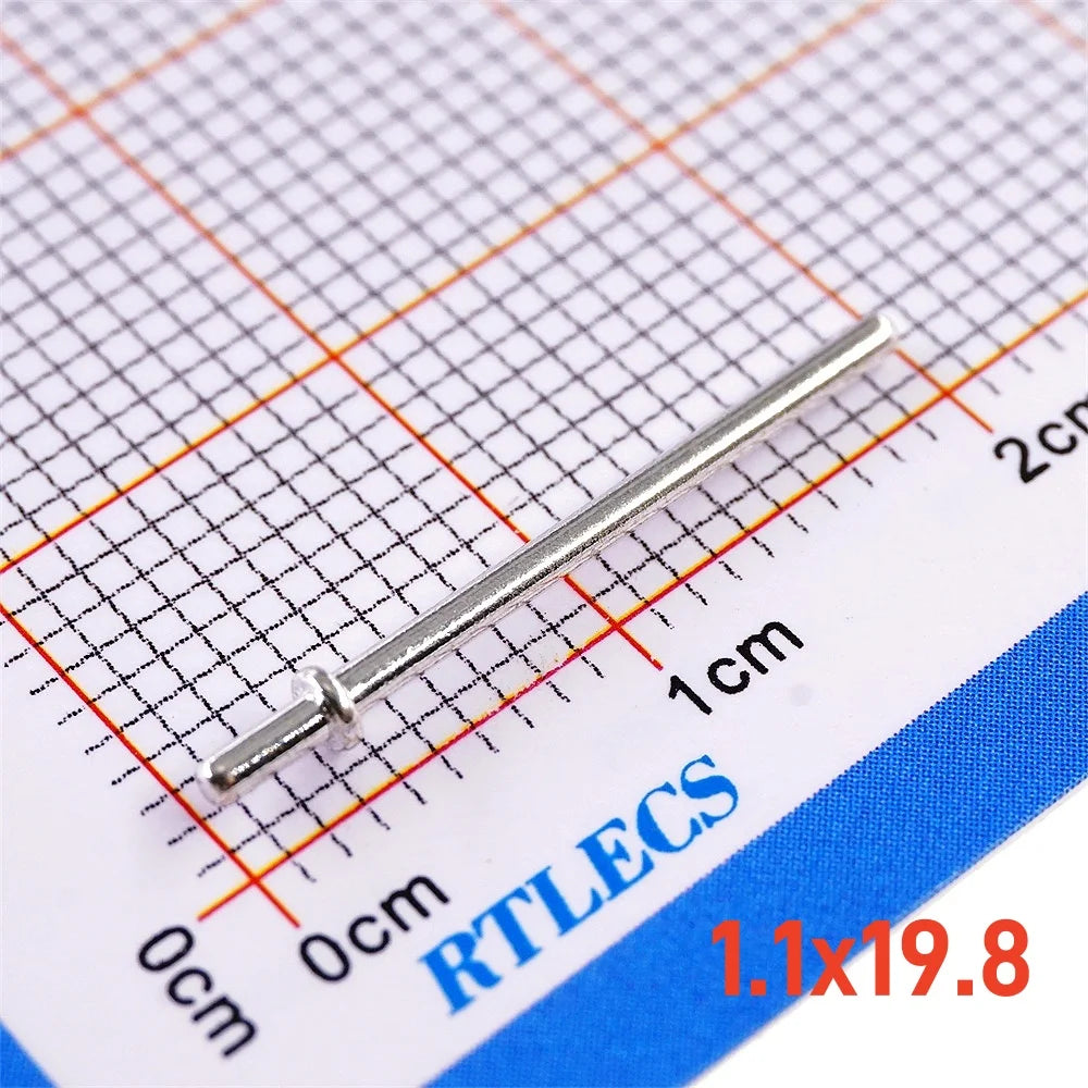 100/2000 Pcs Printed Circuit Board Male PCB Pins Gold Plated Press-Fit Tip Header Diameter 1.0 1.3 MM Brass Bias Connector Solid